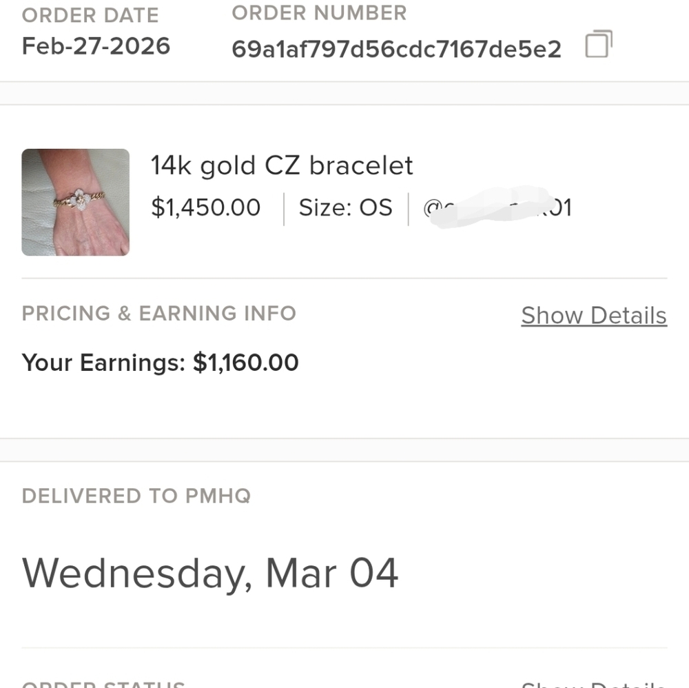 Sold!!! 14k gold CZ bracelet